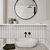 Skinny White Metro Tile Tiles - Glazed